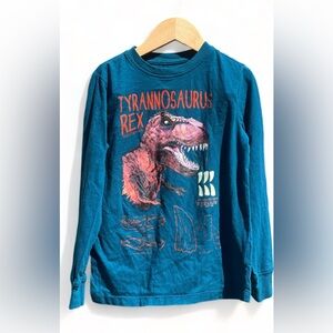 Lands' End Dinosaur🦖 Printed Long Sleeve Tee